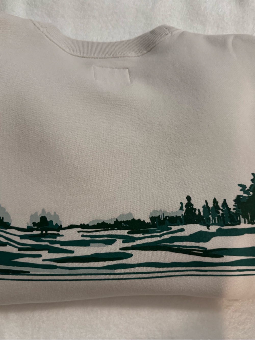 Oversized graphic white Golf Crewneck Sweatshirt - Picture 5 of 7